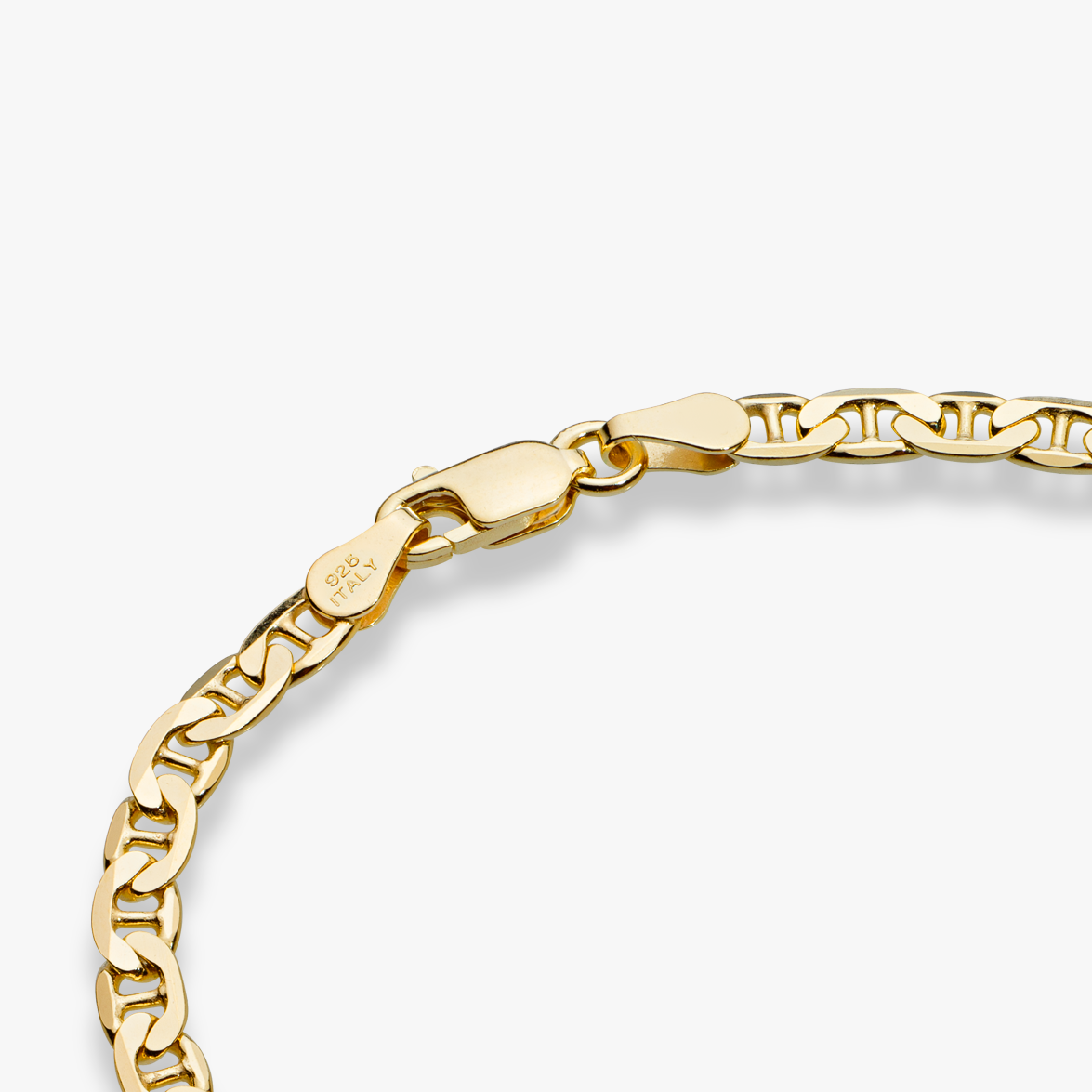 Mariner Anklet in 18k Gold Over Sterling Silver, 4mm