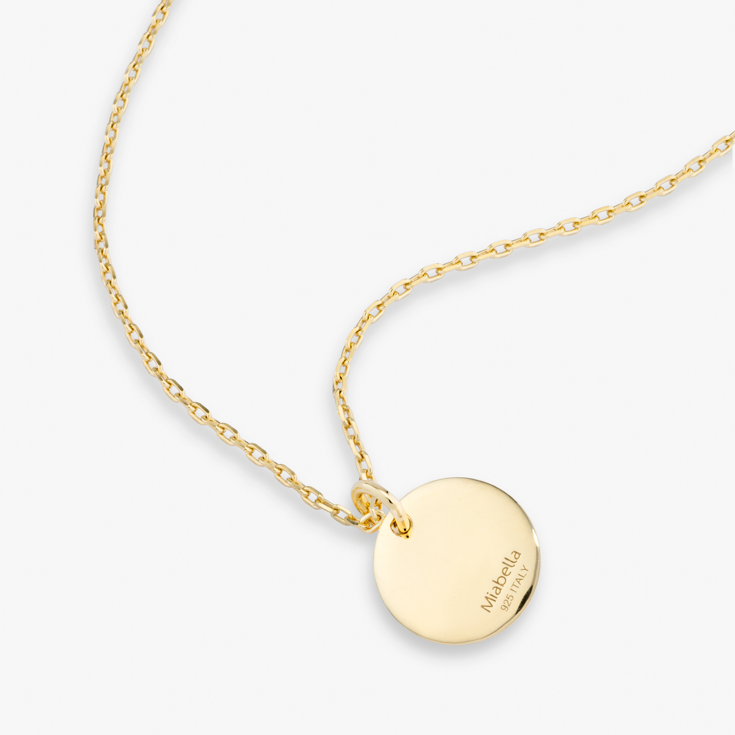 Adjustable Initial Pendant Necklace in 18k Gold Over Sterling Silver