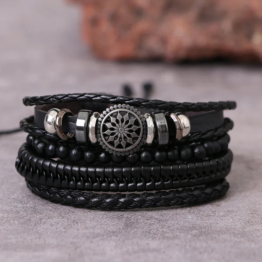 Vintage Bracelet - Sun (Black)