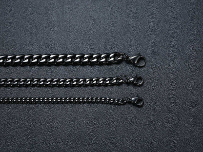 Cuban Necklace Chain - Black