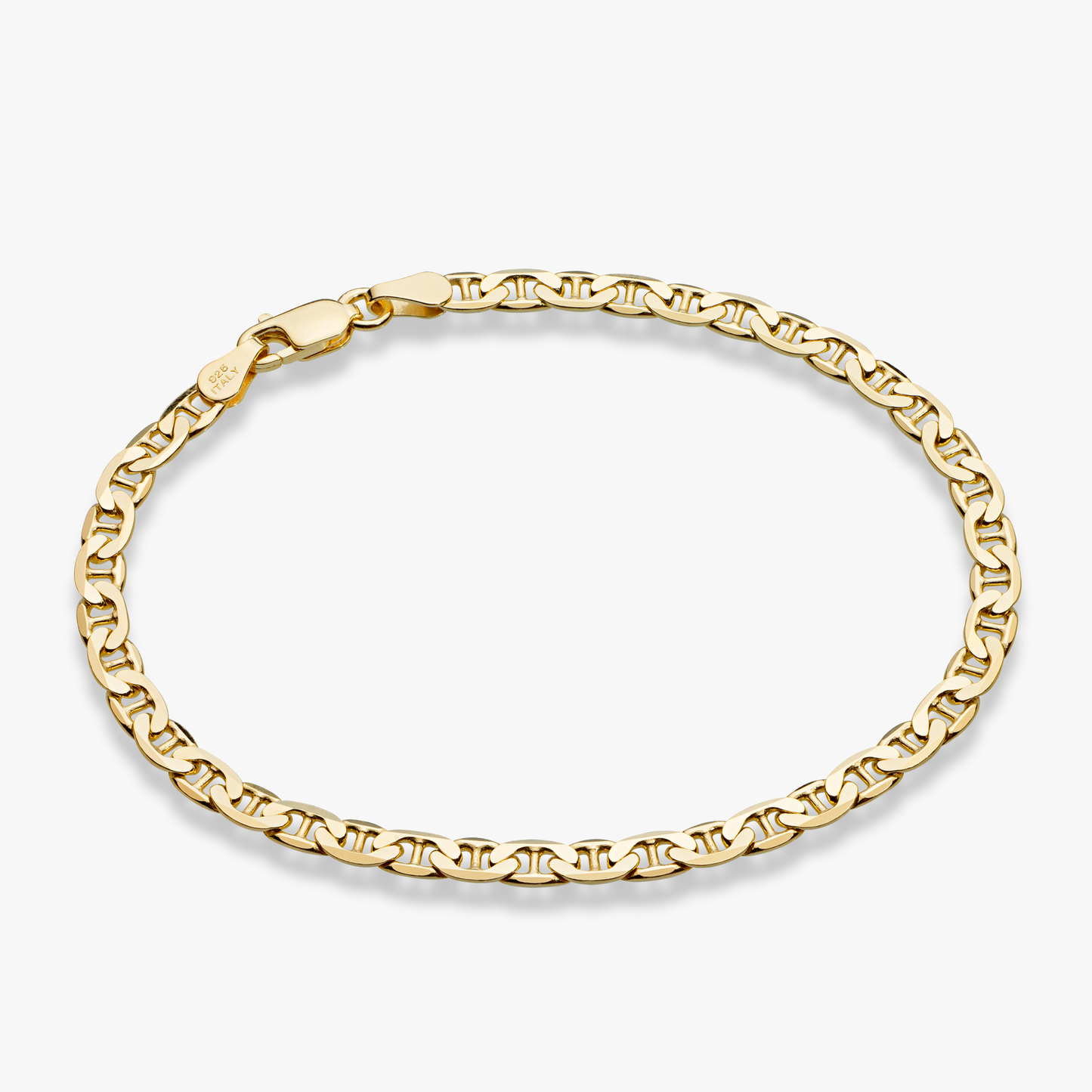 Mariner Anklet in 18k Gold Over Sterling Silver, 4mm
