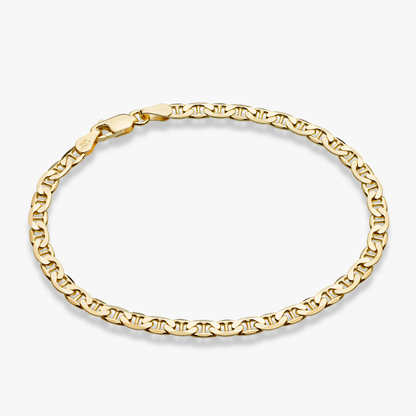 Mariner Anklet in 18k Gold Over Sterling Silver, 4mm