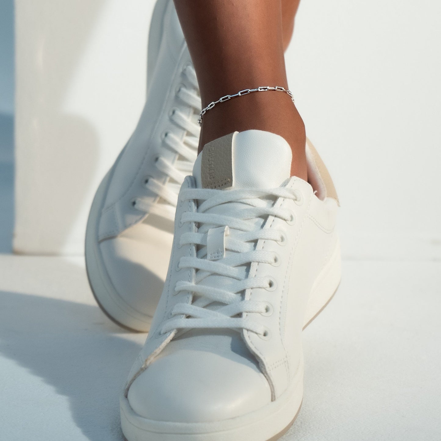 Paperclip Anklet in Sterling Silver, 2.5mm