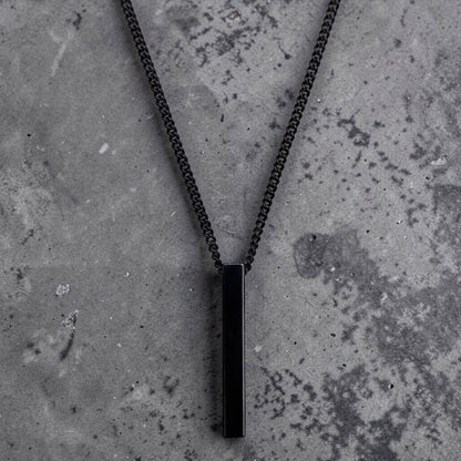 Block Necklace - Black