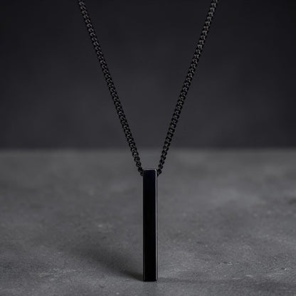 Block Necklace - Black