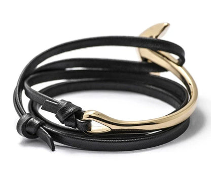 Anchor Bracelet - Black