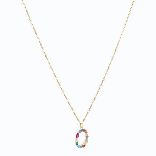 COLORED ALPHABET NECKLACE