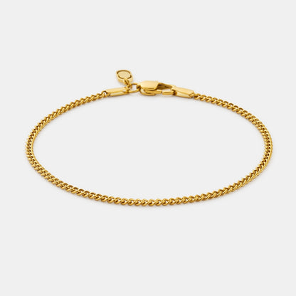 Cuban Bracelet (Gold) 2mm