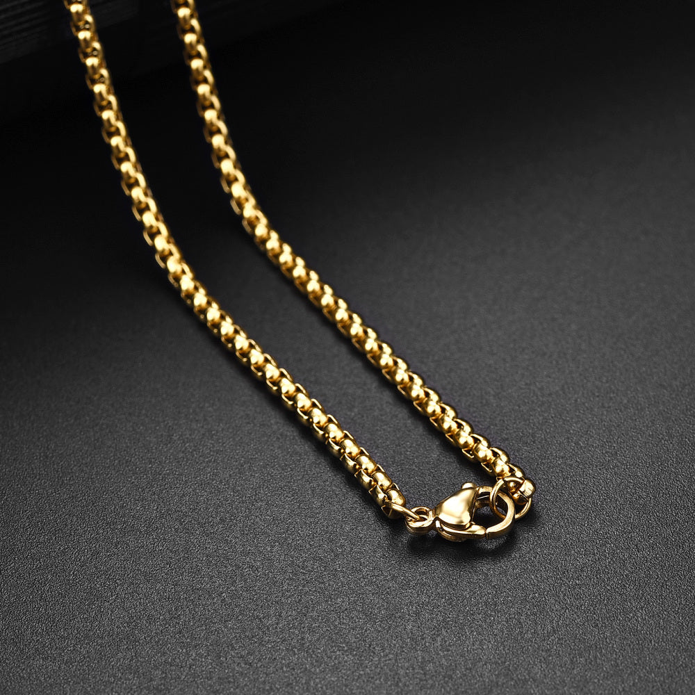 Block Necklace - Gold