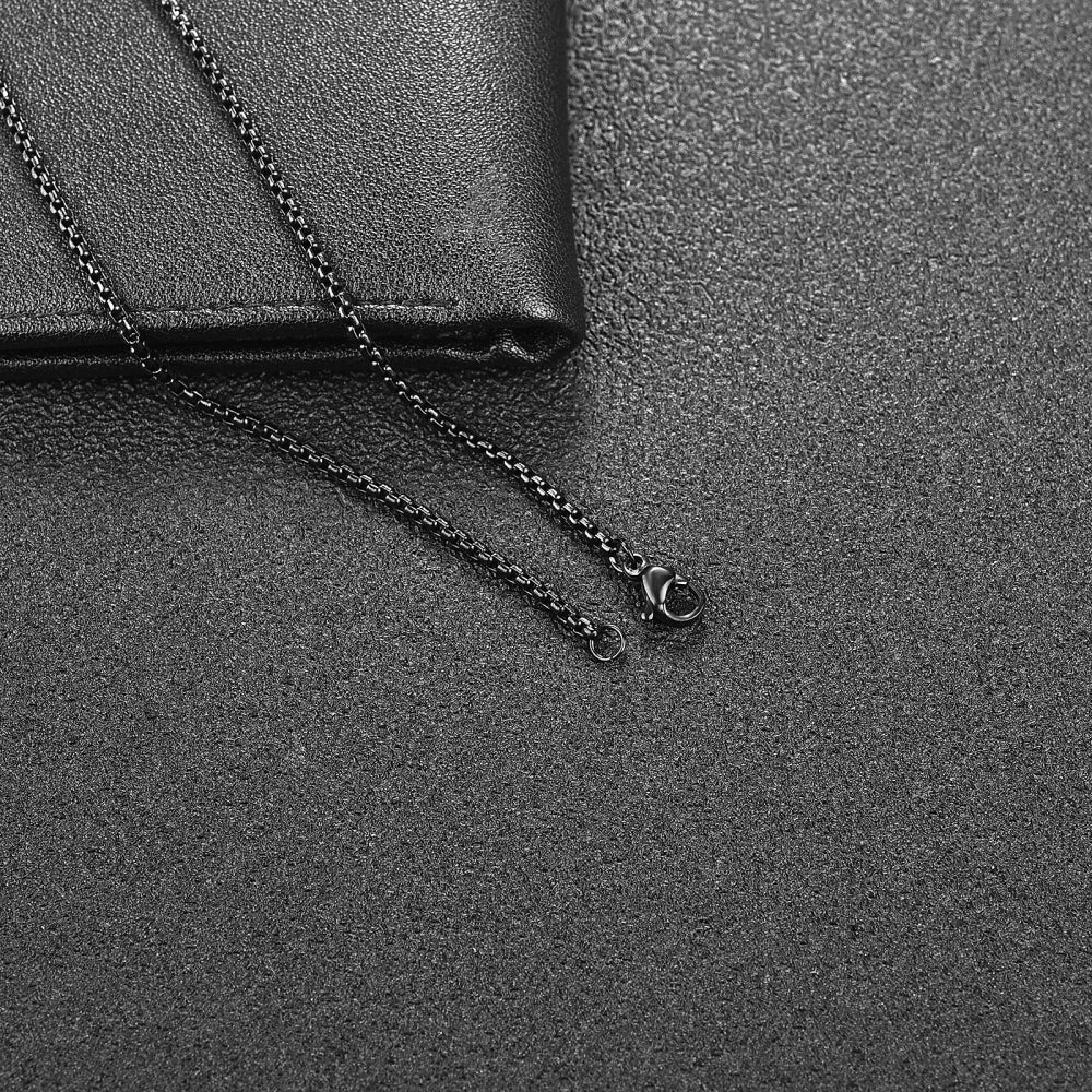 Block Necklace - Black