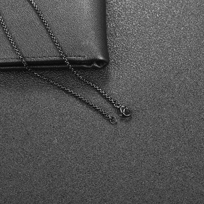 Block Necklace - Black
