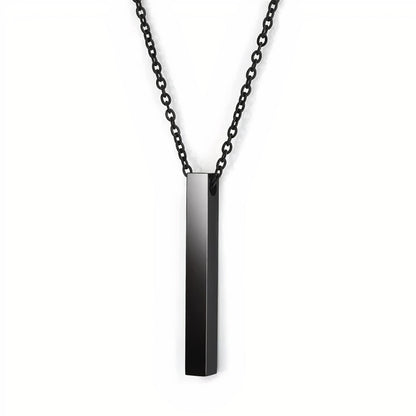 Block Necklace - Black