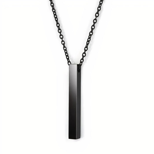 Block Necklace - Black