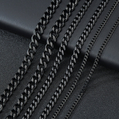 Cuban Necklace Chain - Black