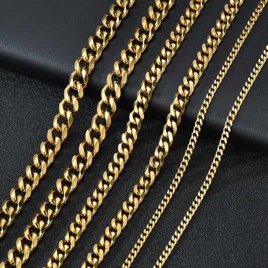 Cuban Necklace Chain - Gold